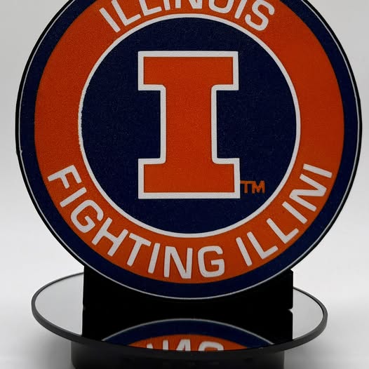 🏈 Light Up Your Team Pride: University of Illinois LED Sign 🧡💙