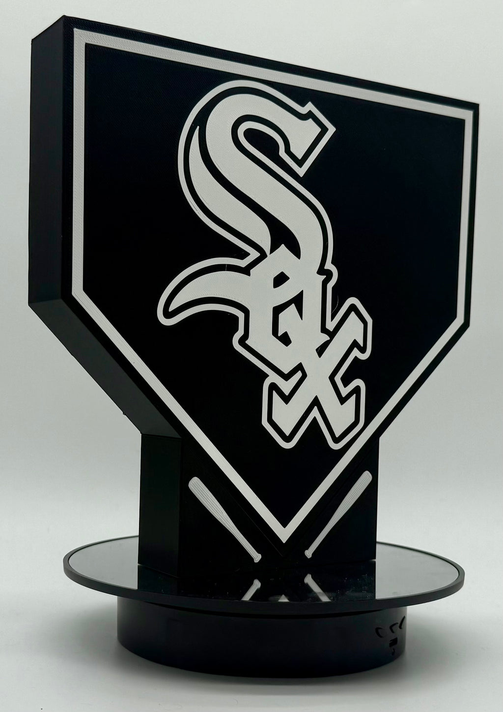 Chicago White Sox Home Plate Sign – 3D Printed Baseball Decor