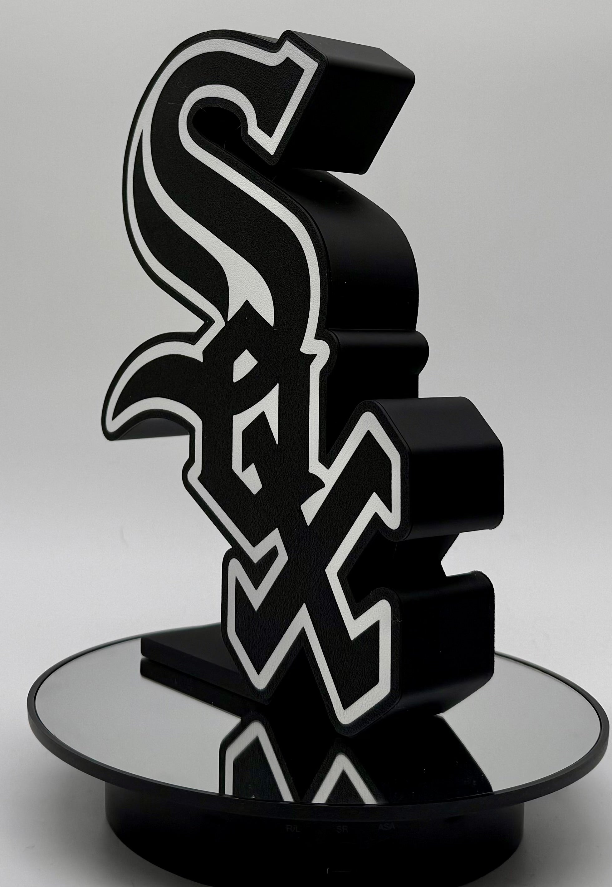 New Lrg Chicago White Sox LED Lightbox Sign -Chicago Baseball Fan, Sox Fan Gift 3D Printed