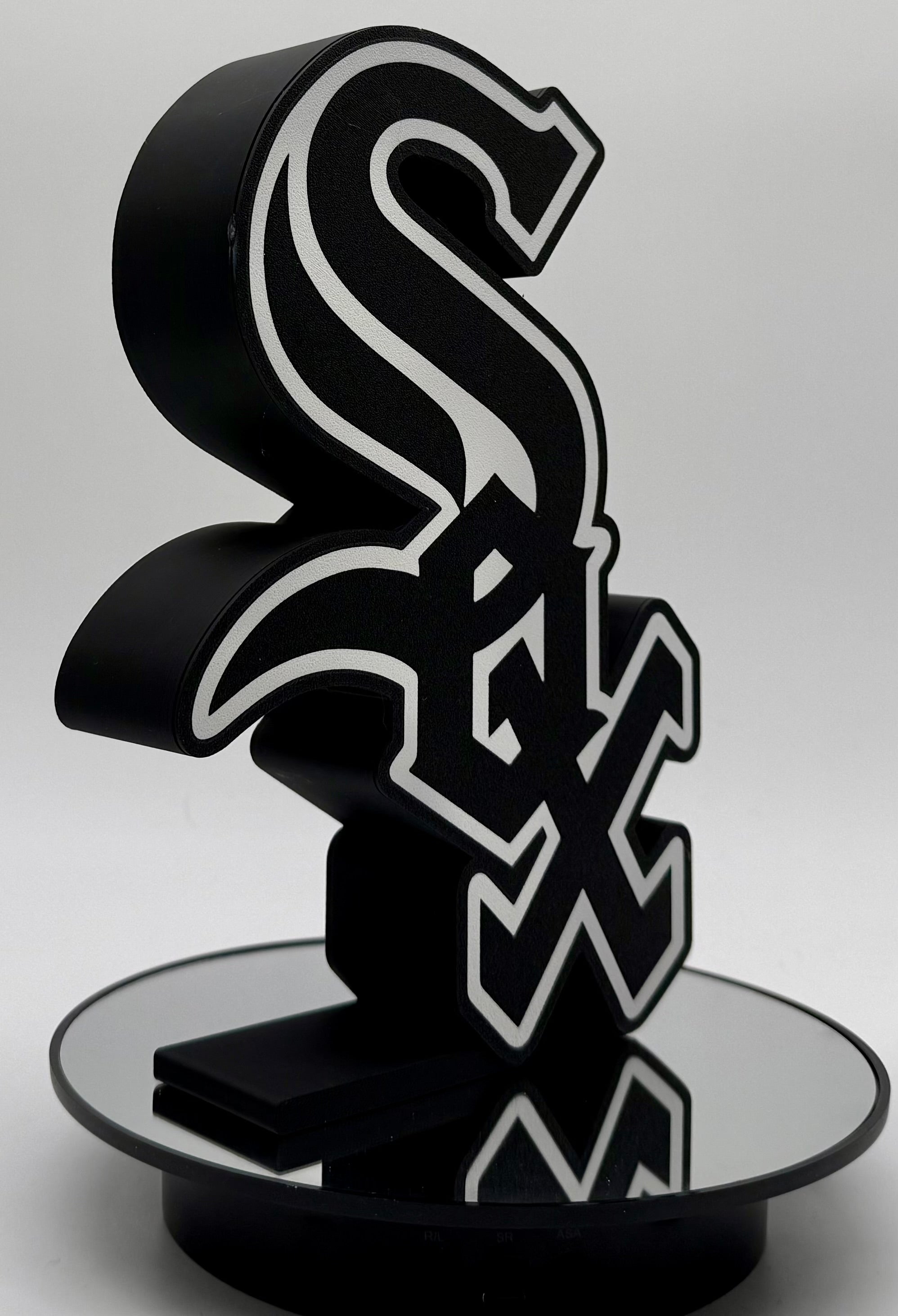 New Lrg Chicago White Sox LED Lightbox Sign -Chicago Baseball Fan, Sox Fan Gift 3D Printed