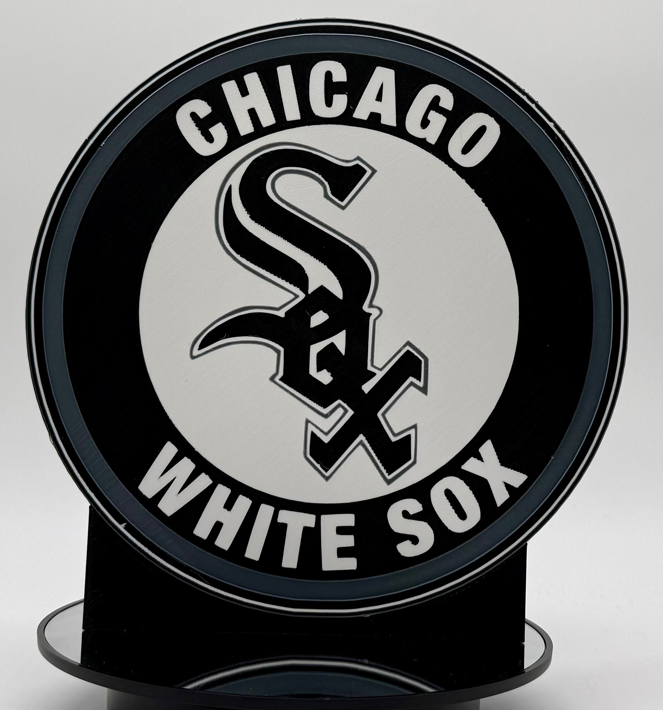 ⚾️ Chicago White Sox LED Lightbox Sign – 3D Printed Glowing Wall Art & Desk Display