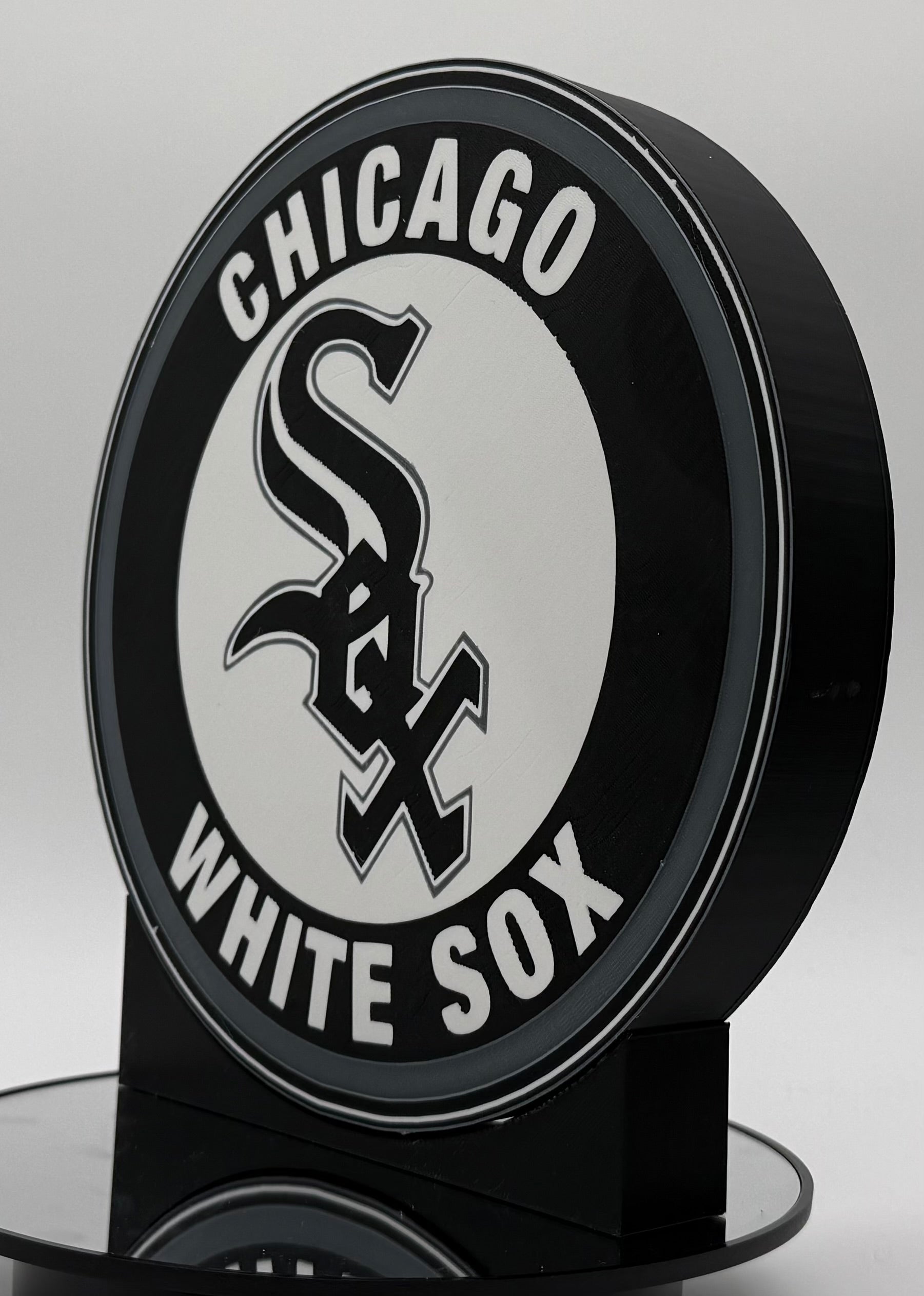 ⚾️ Chicago White Sox LED Lightbox Sign – 3D Printed Glowing Wall Art & Desk Display