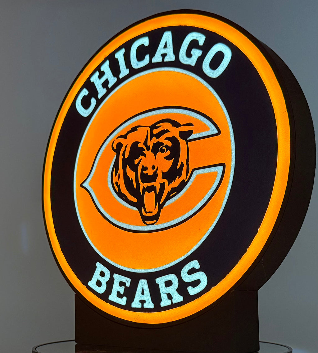 🐻 LIGHT UP THE MONSTERS OF THE MIDWAY: Custom Chicago Bears LED Sign