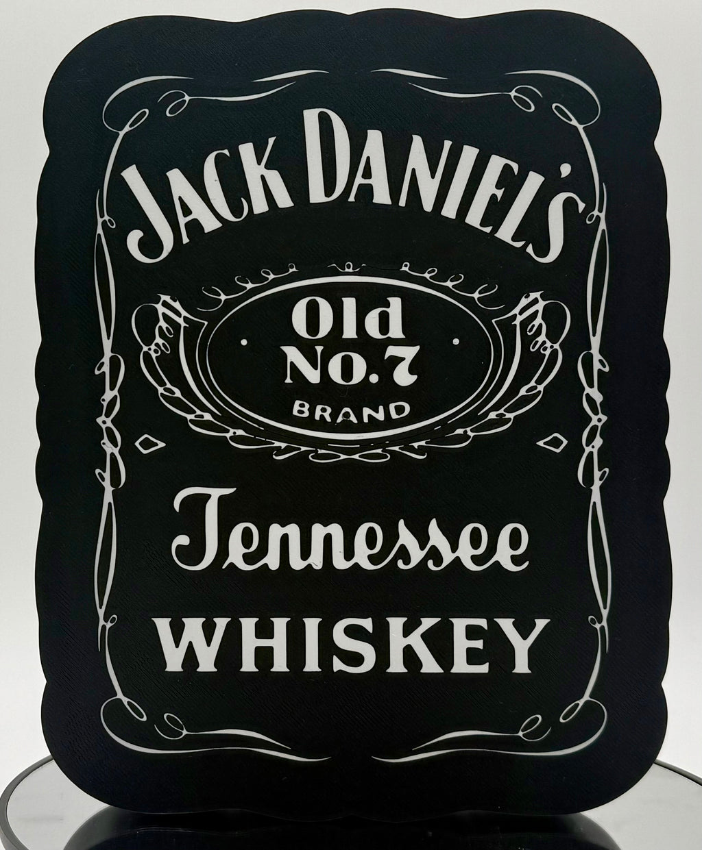 Illuminated Jack Daniel's Style Sign | LED Whiskey Bar Light | Man Cave Wall Decor | Custom Home Bar Sign | Whiskey Lover Gift for Him