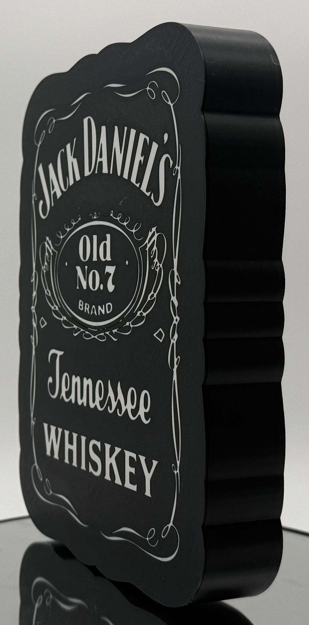 Illuminated Jack Daniel's Style Sign | LED Whiskey Bar Light | Man Cave Wall Decor | Custom Home Bar Sign | Whiskey Lover Gift for Him
