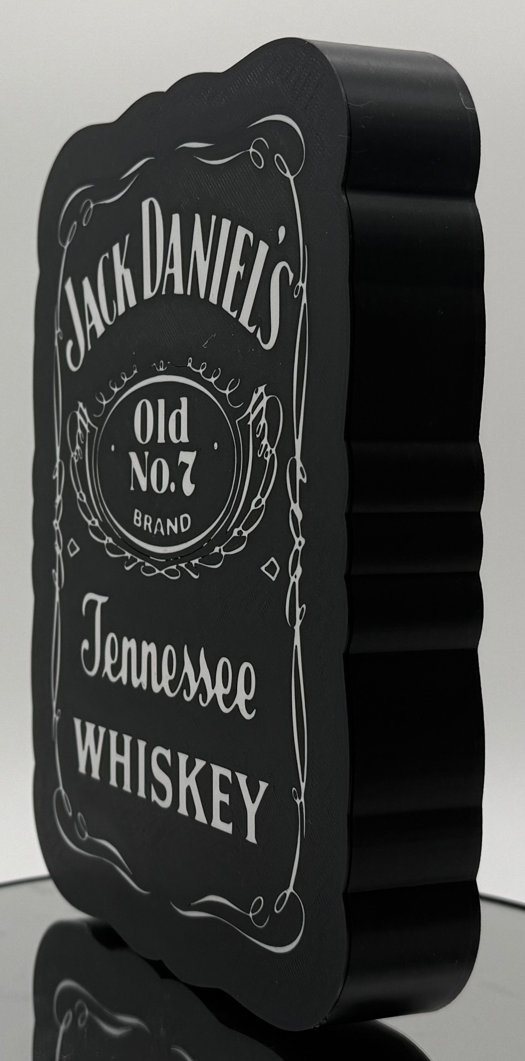Illuminated Jack Daniel's Style Sign | LED Whiskey Bar Light | Man Cave Wall Decor | Custom Home Bar Sign | Whiskey Lover Gift for Him