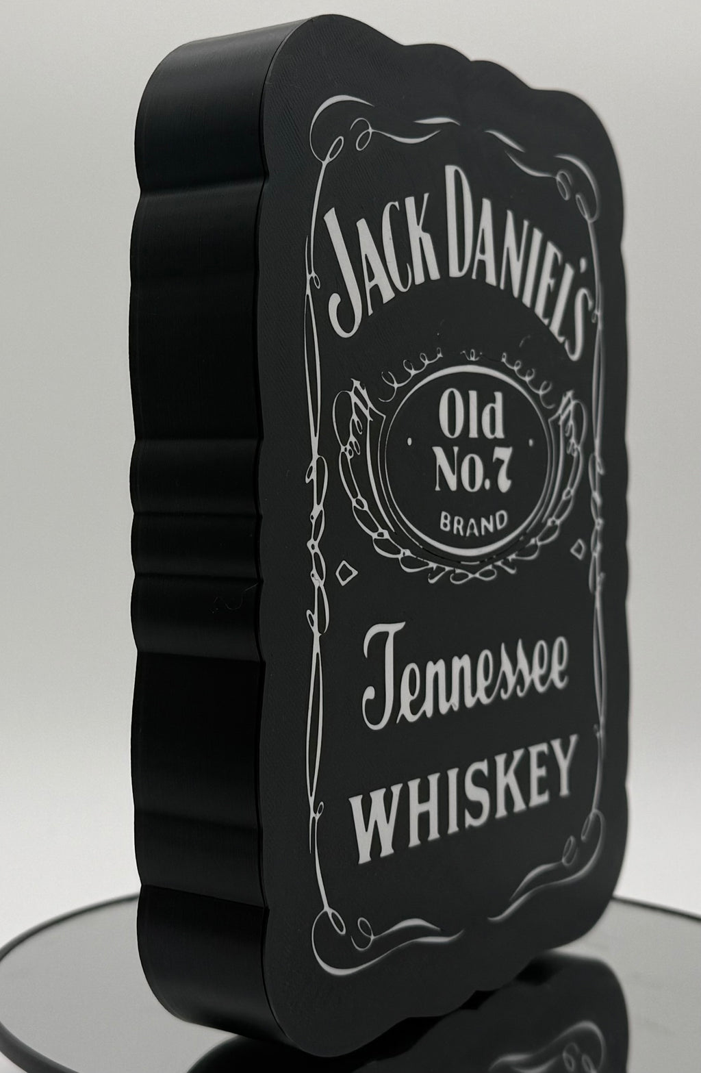 Illuminated Jack Daniel's Style Sign | LED Whiskey Bar Light | Man Cave Wall Decor | Custom Home Bar Sign | Whiskey Lover Gift for Him