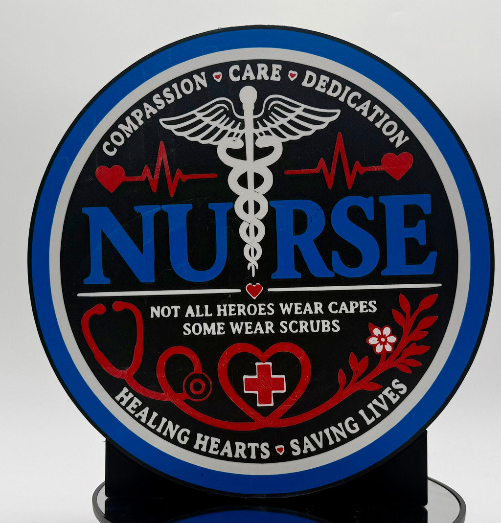 Nurse Lighted Wall Decor | LED Medical Sign & Night Light | Nurse Appreciation, White Coat Ceremony, Nursing School Grad Gift