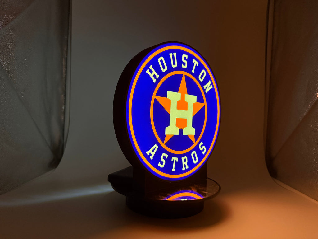⚡ Illuminate Your Fandom: LED Houston Astros Light-Up Sign