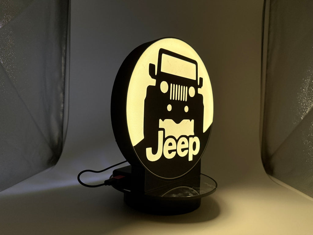 🚙 Light Up Your Passion: Custom Jeep LED Light Sign