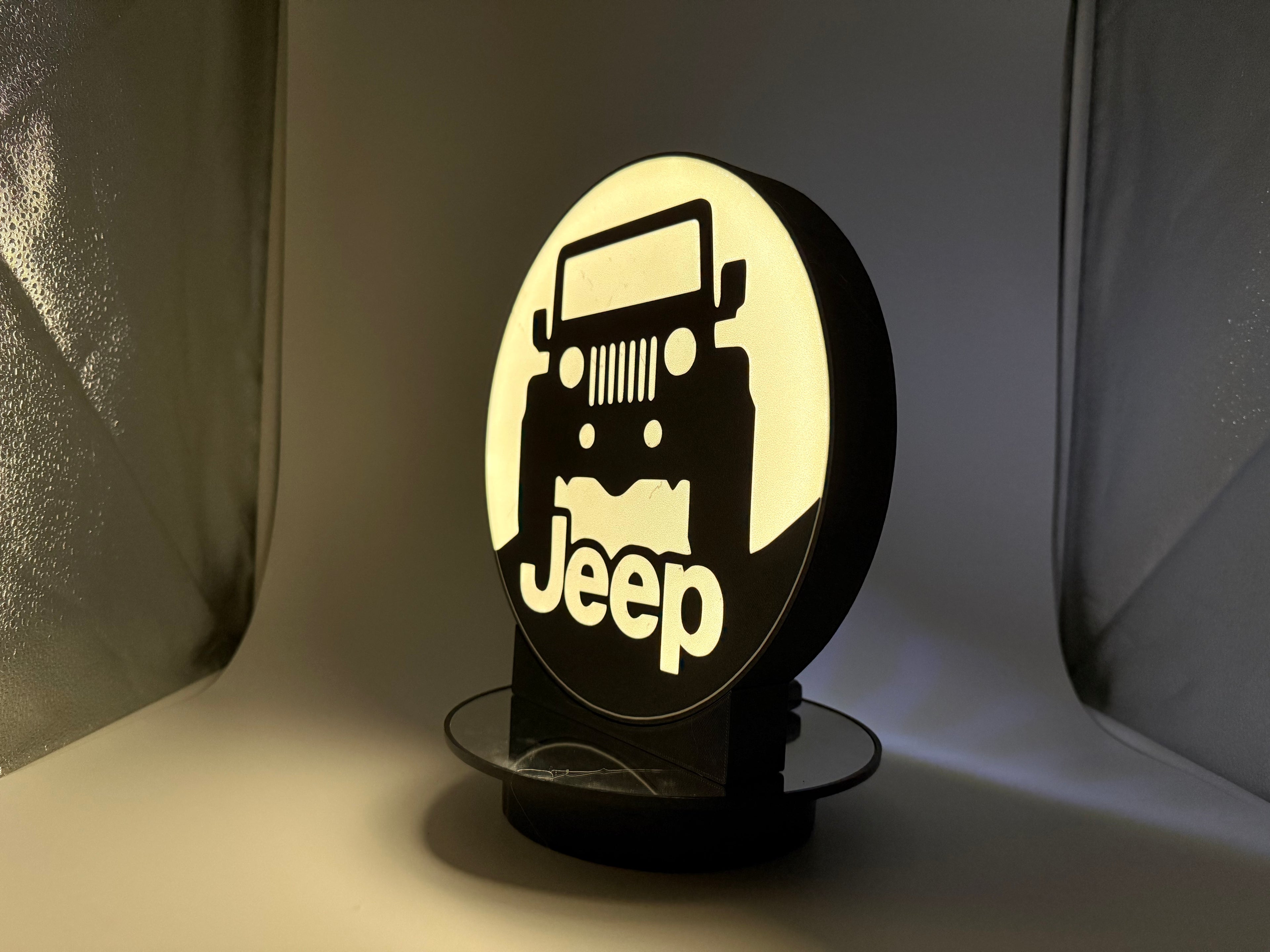 🚙 Light Up Your Passion: Custom Jeep LED Light Sign