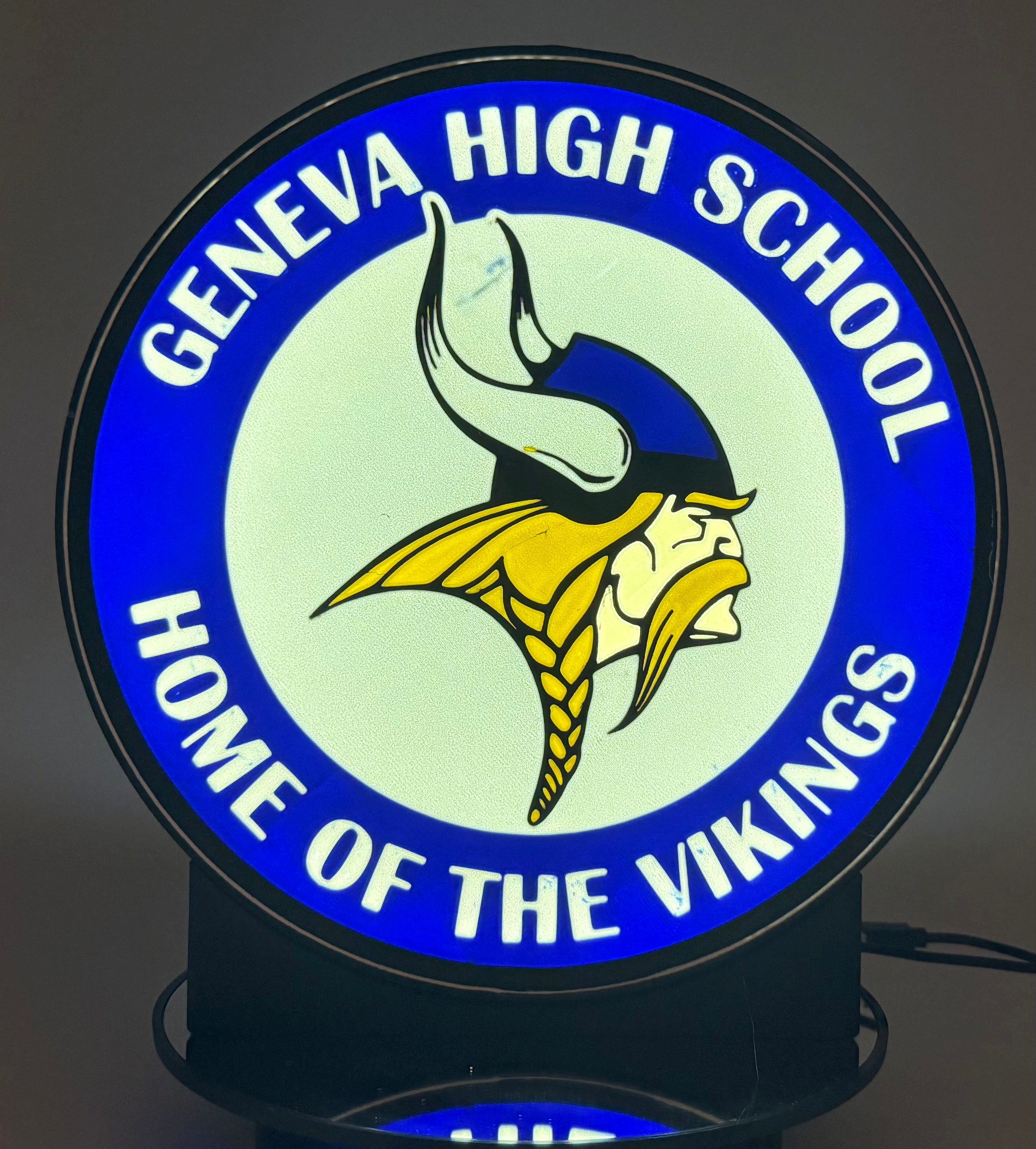 Geneva High School Vikings Light Up Sign