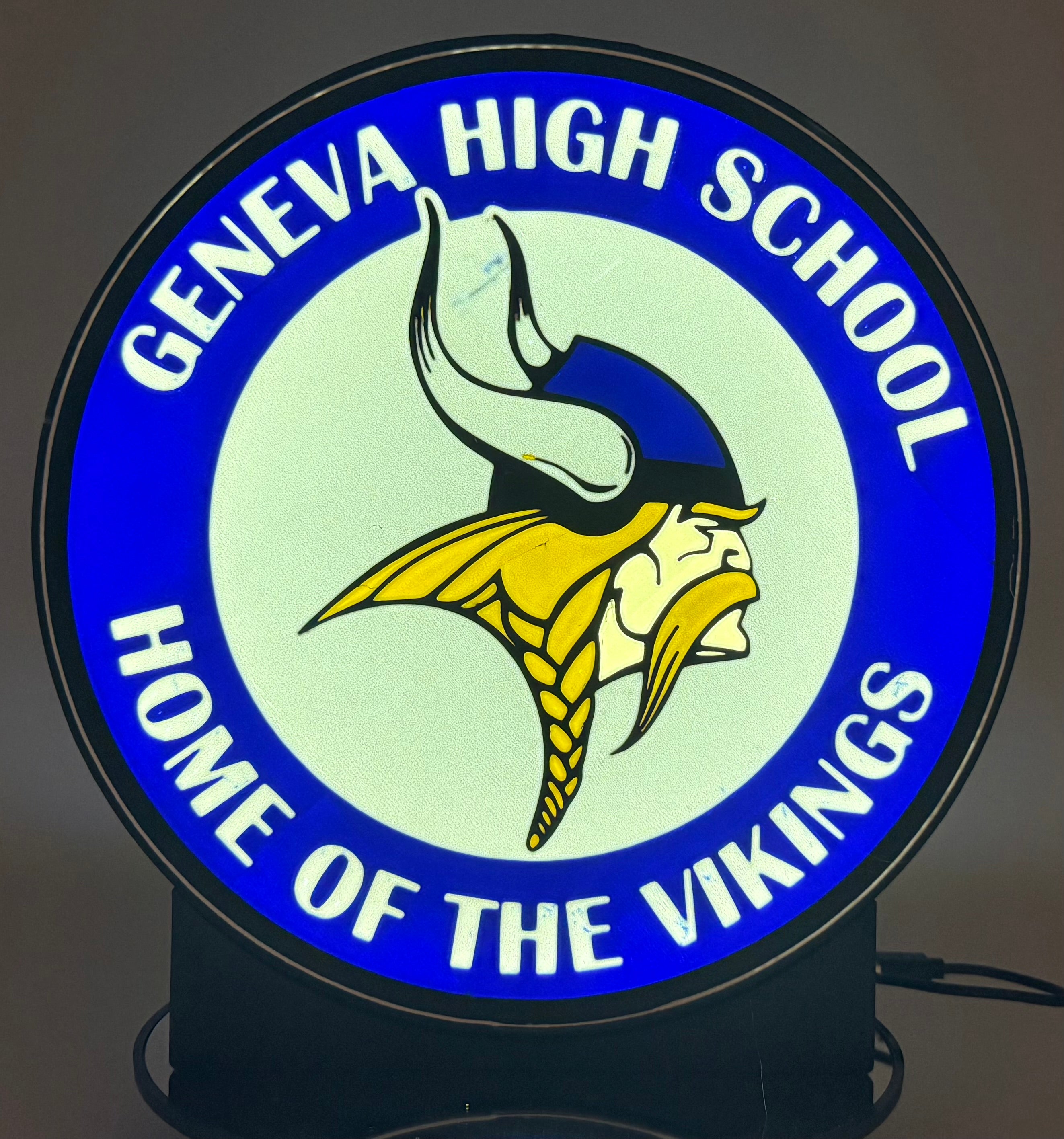 Geneva High School Vikings Light Up Sign