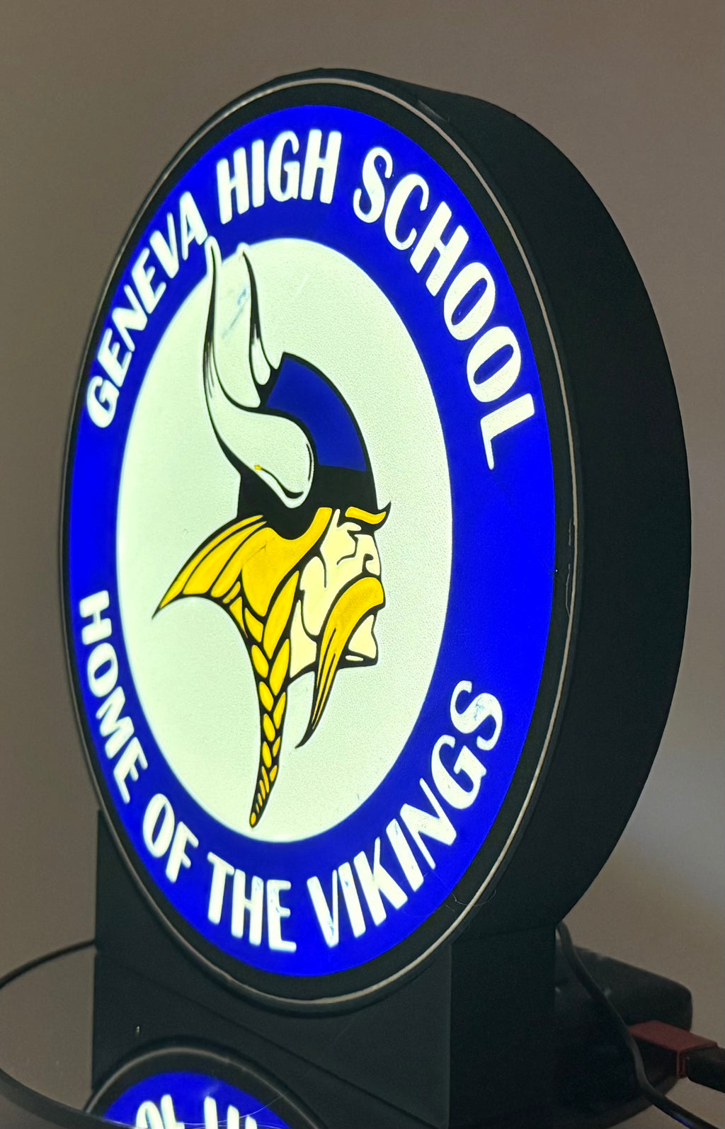 Geneva High School Vikings Light Up Sign