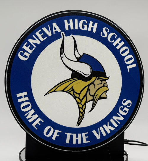 Geneva High School Vikings Light Up Sign