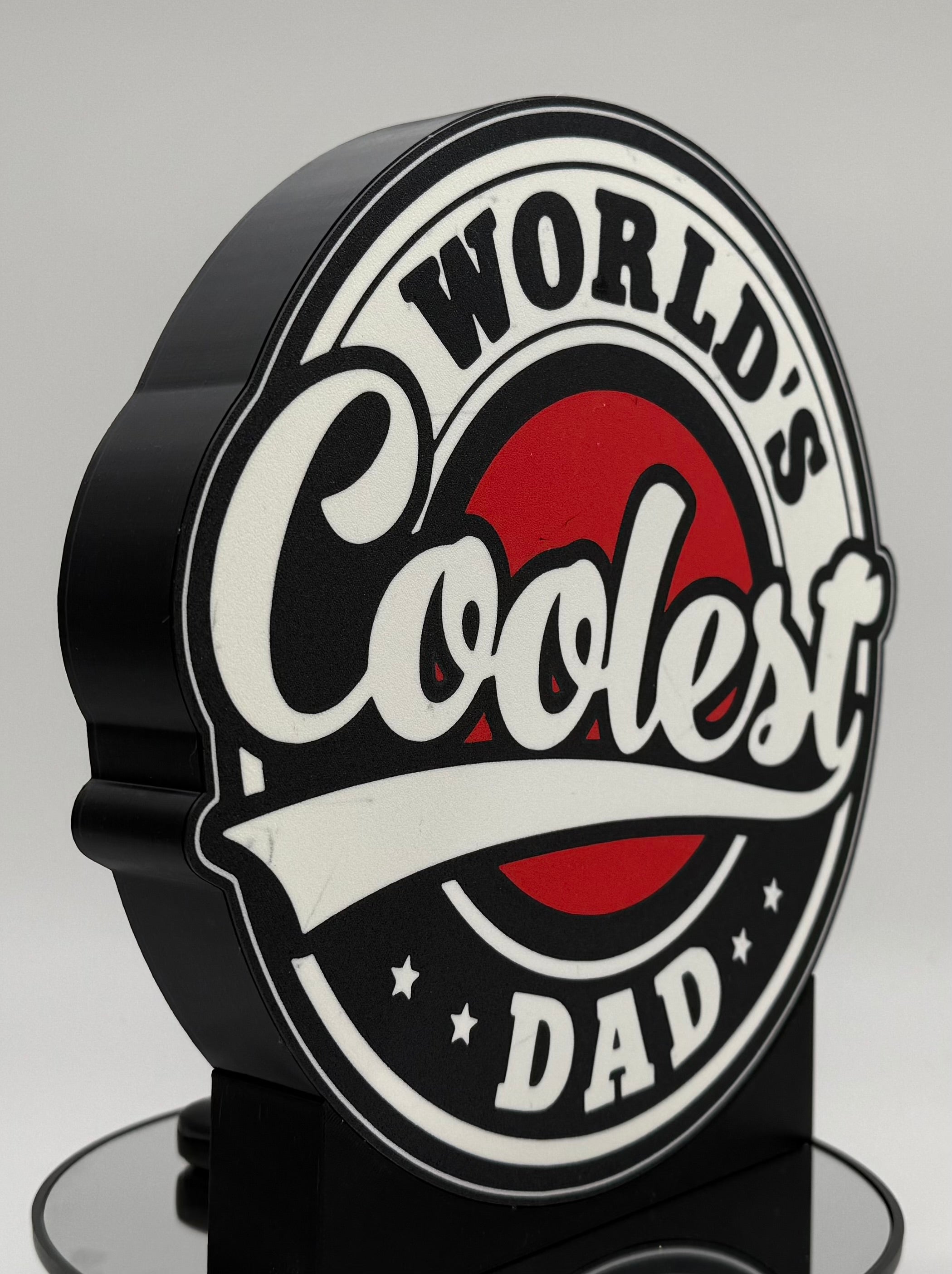 World's Coolest Dad LED Light Up Sign