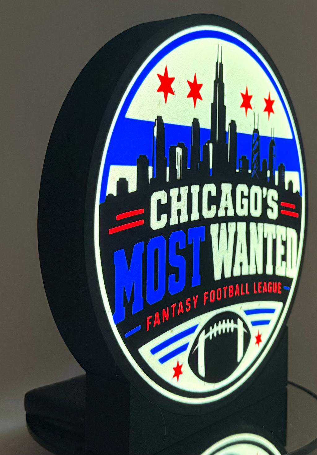 Chicago Fantasy Football League Trophy