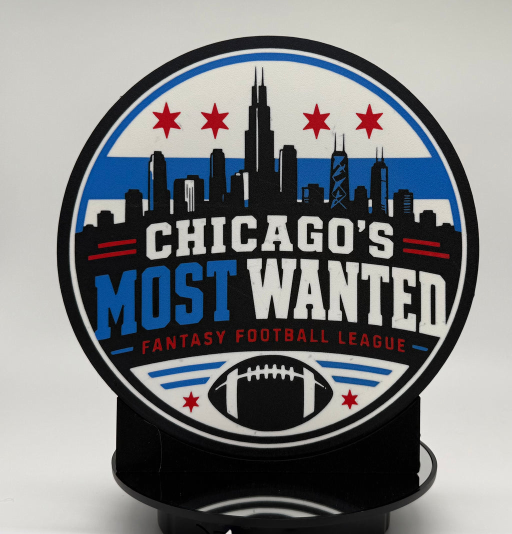 Chicago Fantasy Football League Trophy