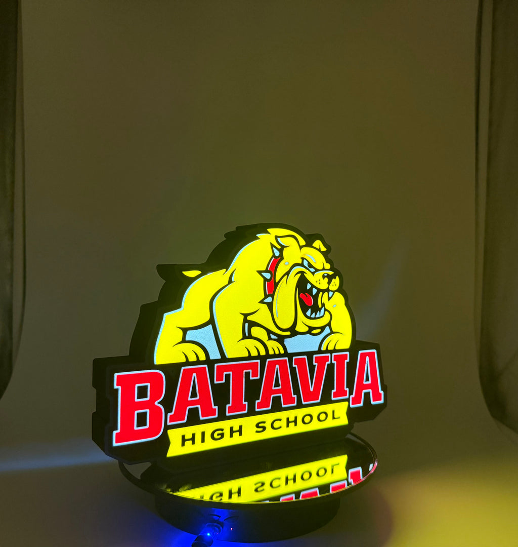 Batavia High School Bulldogs Light-up Sign