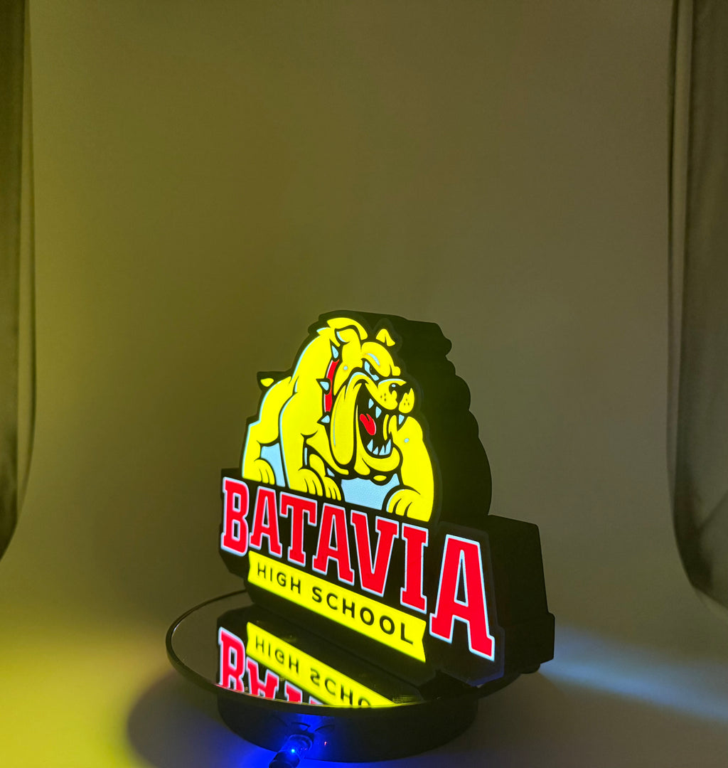 Batavia High School Bulldogs Light-up Sign