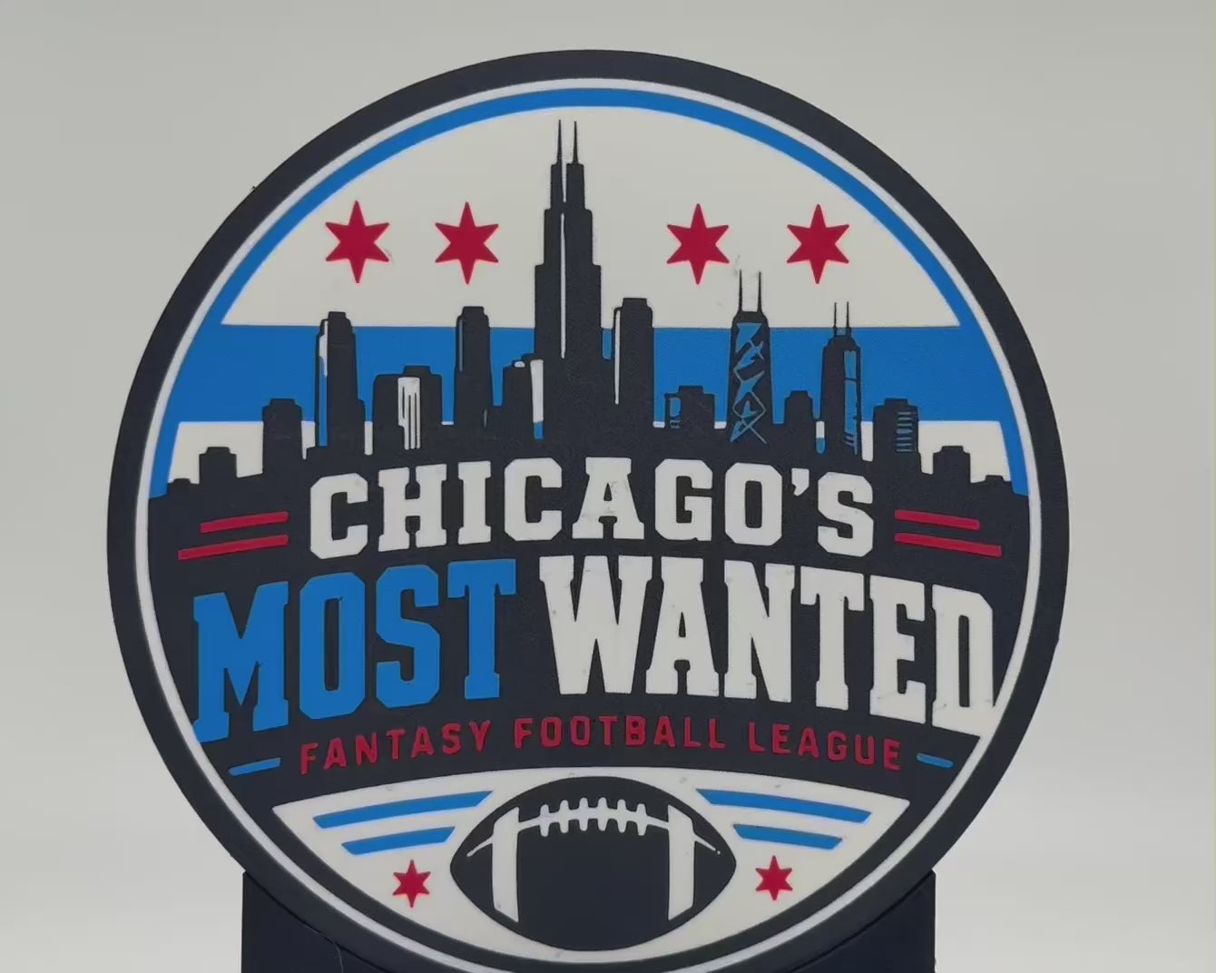 Chicago Fantasy Football League Trophy