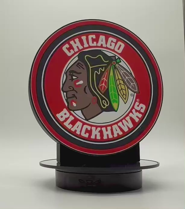 🚨 LIGHT UP THE MAN CAVE: Custom Chicago Blackhawks LED Sign