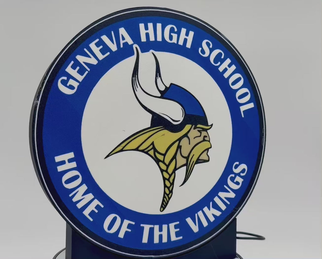 Geneva High School Vikings Light Up Sign