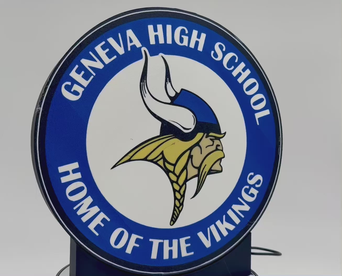 Geneva High School Vikings Light Up Sign