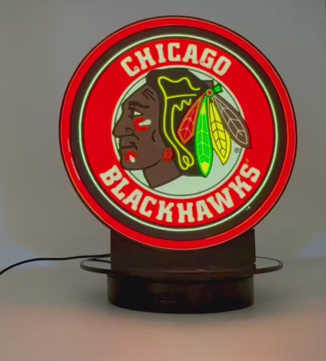 🚨 LIGHT UP THE MAN CAVE: Custom Chicago Blackhawks LED Sign